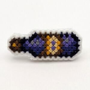 Stardew Valley Game Small Embroidered Needlepoint Wine Lapel Hat Pin Accessory